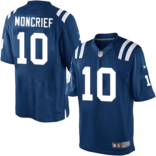 Men's Limited Donte Moncrief Nike Jersey Royal Blue Home - #10 NFL Indianapolis Colts